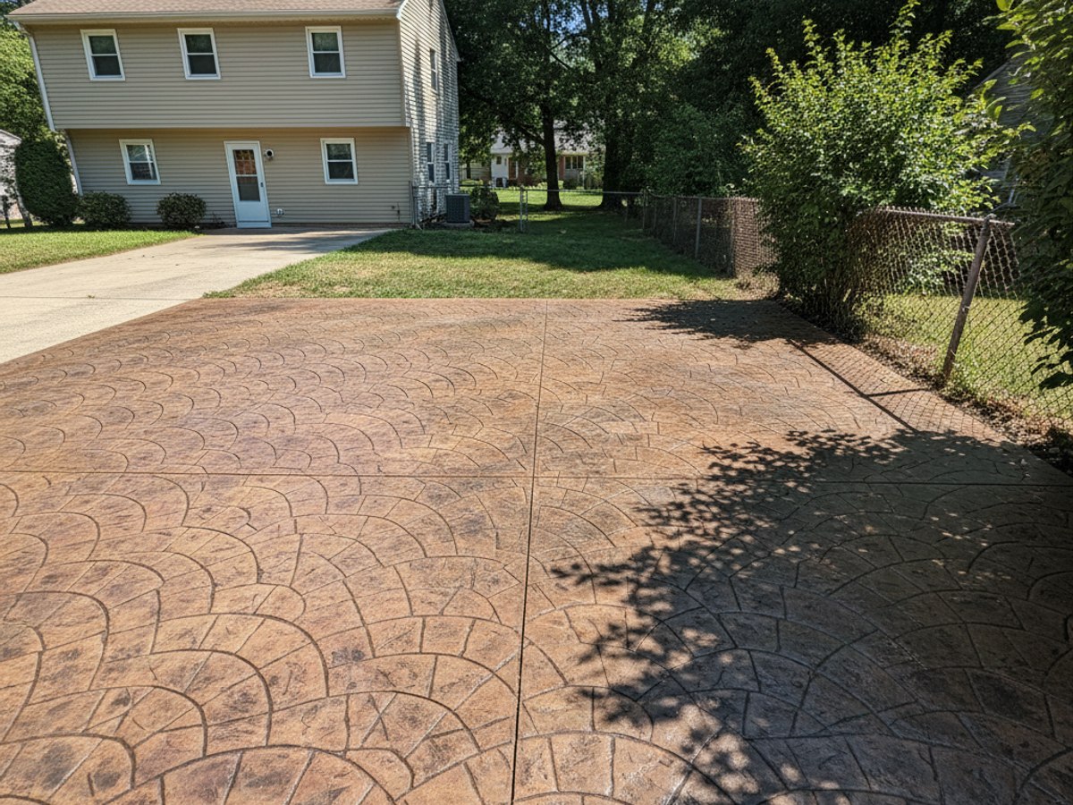 Garage Floor Concrete completed by Top Notch Concrete in Laurel, MD
