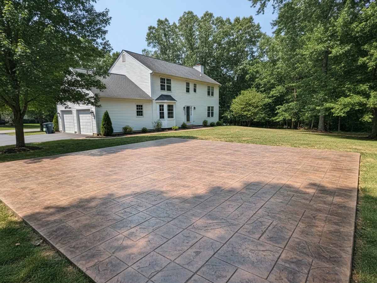 Top Notch Concrete crew at work on a home in Silver Spring, MD